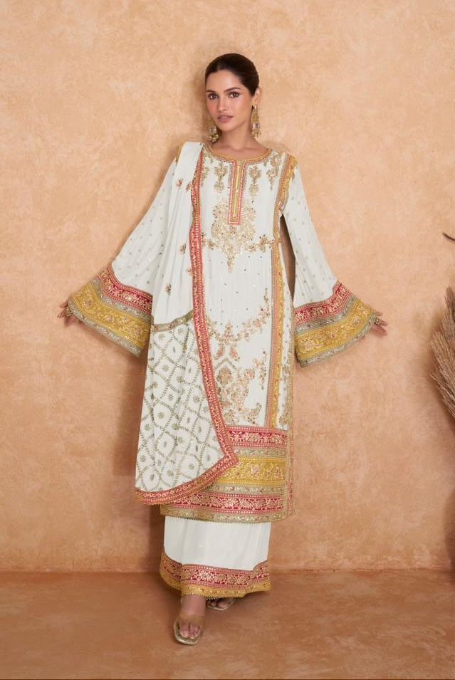 White Designer Salwar Suit