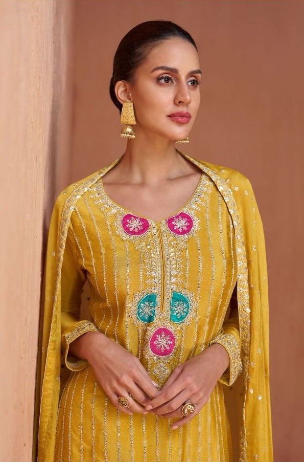 Yellow Gazal Salwar Suit